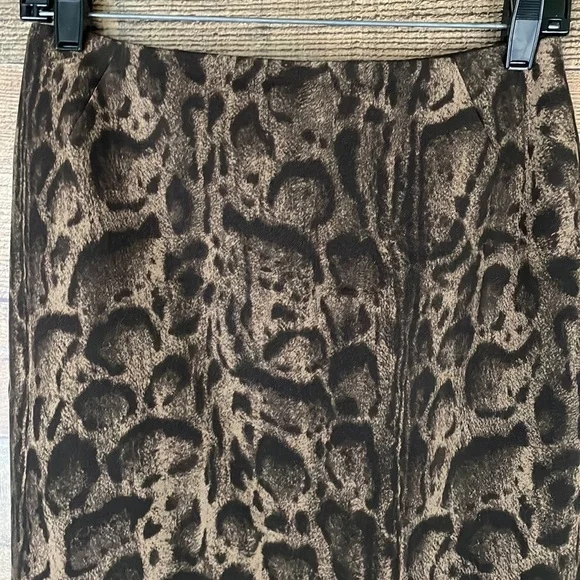 Lafayette 148 New York leopard print wool pencil skirt Size 0 - Picture 2 of 8